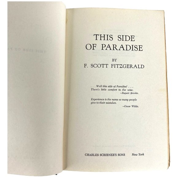 2 F Scott Fitzgerald Novels The Last Tycoon 1941 And This Side Of Paradise 1920 - Picture 4 of 14